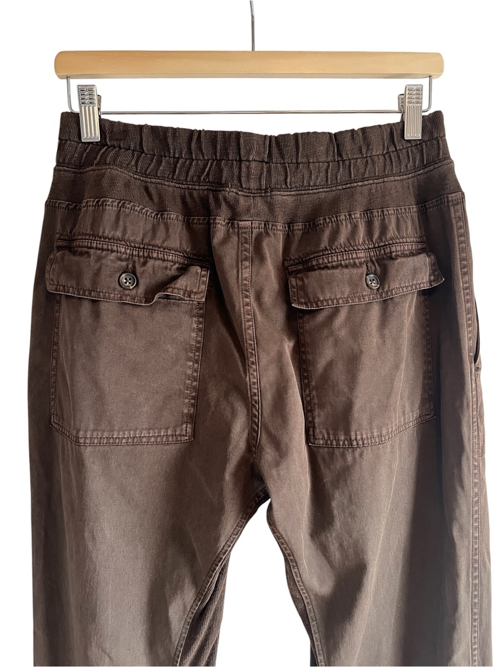 James Perse Mixed Media cuffed casual cotton jogger pants excellent condition - Picture 9 of 14